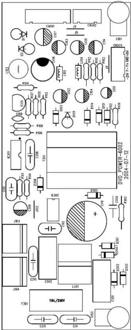 DAEWOO DHT230NT - Power supplier board schematic circuit diagram - 2