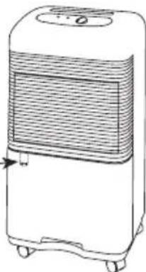 Soba XE510 - Escoar a água de condensação através do tubo de escoamento - 1