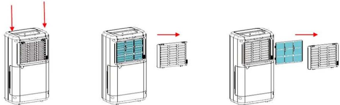 SUNTEC DryFix 20 Pure - Rimuovere il filtro - 1