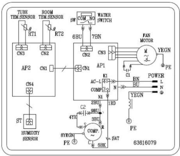 DAITSU ADDH10 - Electric schematic diagram - 1