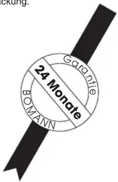 BOMANN CB1302 - Garantie-Urkunde - 1