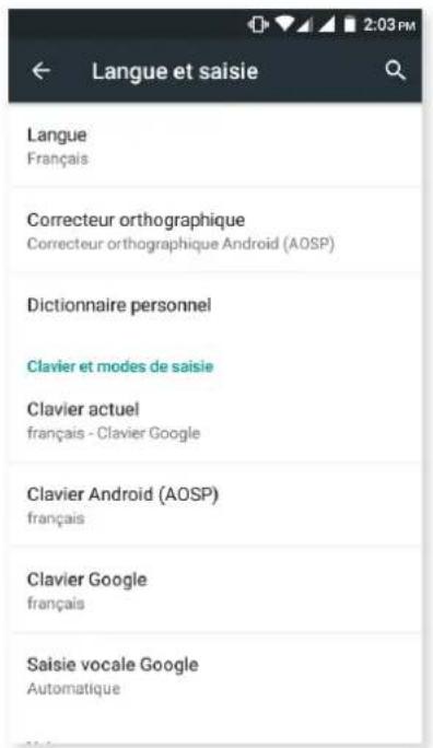 bq Aquaris M4.5 - LANGUE ET SAISIE - 1