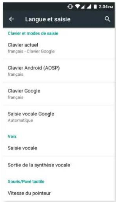 bq Aquaris M4.5 - LANGUE ET SAISIE - 2