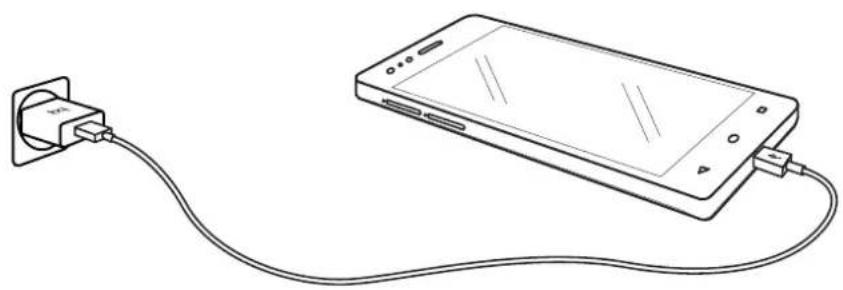 bq Aquaris M4.5 - Charger la batterie et transférer des fichiers - 1
