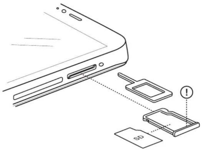 bq Aquaris M4.5 - Introduire/retirer la carte MicroSD - 1