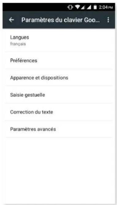 bq Aquaris M4.5 - LANGUE ET SAISIE - 3