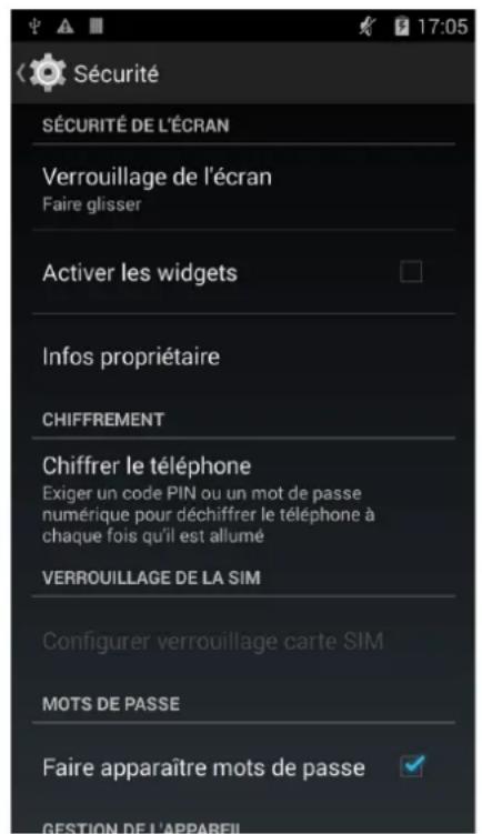 bq Aquaris E5 FHD - Sécurité - 1
