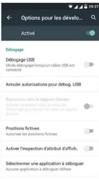 bq Aquaris M5.5 - } OPTIONS POUR LES DÉVELOPPEURS - 2