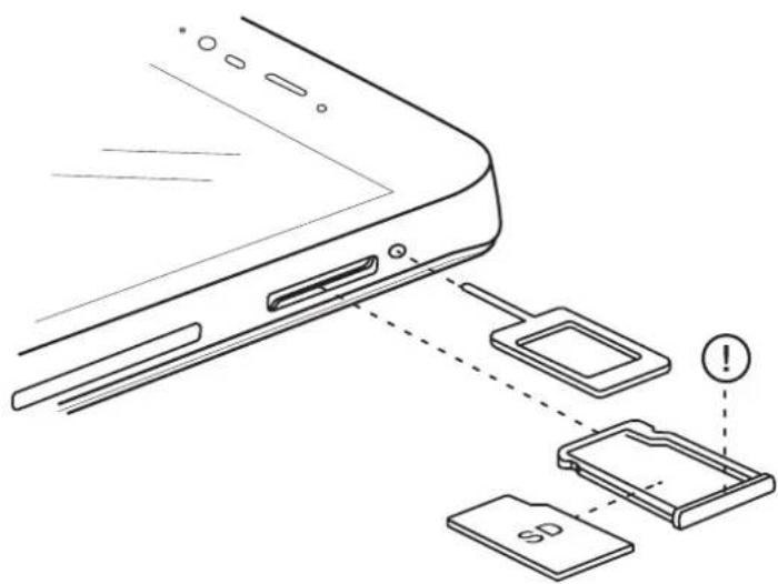 bq Aquaris M5.5 - Introduire/retirer la carte MicroSD - 1