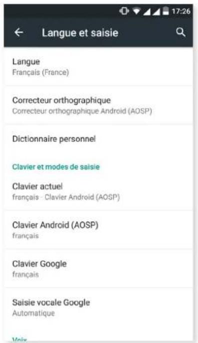 bq Aquaris M5.5 - LANGUE ET SAISIE - 1