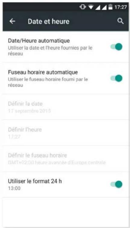 bq Aquaris M5.5 - DATE ET HEURE - 1