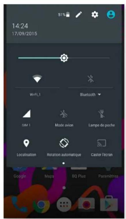 bq Aquaris M5.5 - Barre de notifications et d'vis - 2