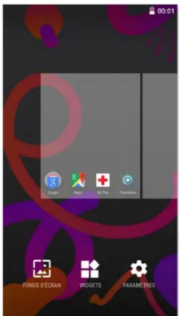 bq Aquaris M5.5 - Personnaliser l'écran d'accueil - 1