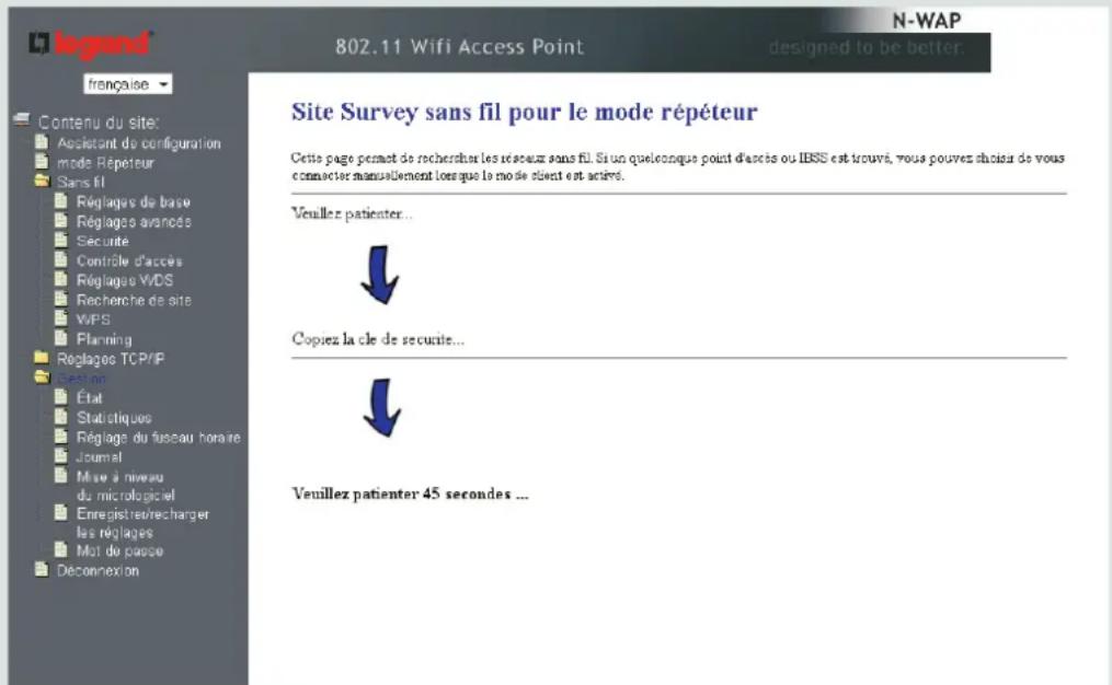 LEGRAND 067363 - / Assistant de configuration du mode repéteur - 3