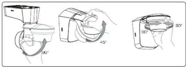 THEBEN TheLuxa S360 BK - Orientation du détecteur de mouvement avec la tête de capteur - 1