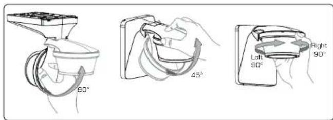 THEBEN TheLuxa P300 WH - Orientation du détecteur de mouvement avec tete de capteur - 1