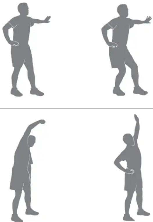 BOWFLEX Max Trainer M5i - Étirements de la chaîne latérale - 1
