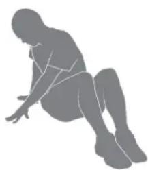 BOWFLEX Max Trainer M5i - Étirement au sol, pied sur la cuisse (Figure du « 4 » couchée) - 2
