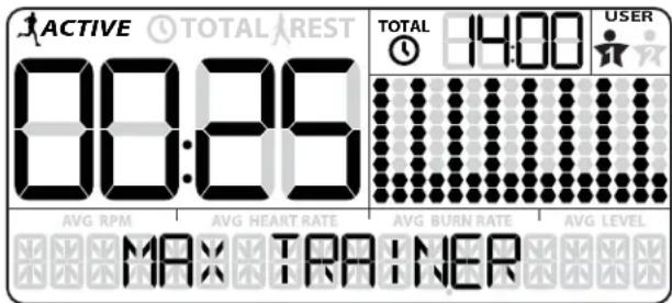 BOWFLEX Max Trainer M5i - Programme fractionné MAX - 1