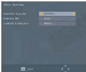 August DTV905 - Paramétres Video - 1