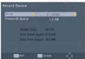 August DTV905 - Support d'enregistrement: - 1