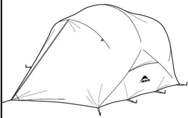 MSR Mutha Hubba - FIXEZ le double-toit - 1