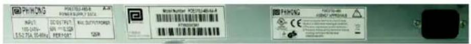 AXIS 5012014 - Conector de CA del panel posterior - 1