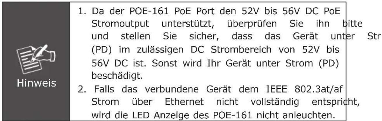 Planet POE161 - PoE Injektor Installation - 4