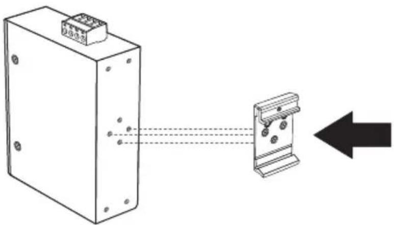 TRENDNET TIIG60 - Instructions de fixation rail DIN - 1