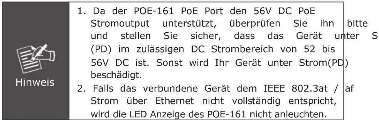 Planet POE151 - PoE Injektor Installation - 4