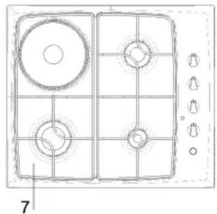 AYA APG460W - PLAQUE GAZ ET MIXTE - 4