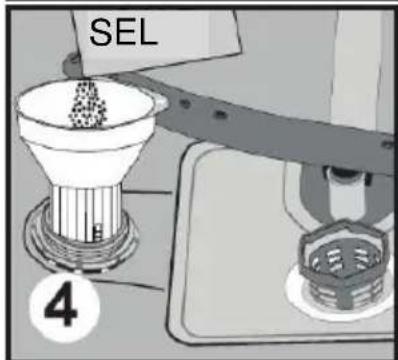 AYA LV12C11W - Chargement du sel dans le réservoir de I'adoucisseur d'eau - 4