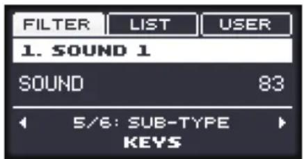 NATIVE INSTRUMENTS Maschine Mikro MK2 - Sélectionner les tags type et character sur le contrôleur - 2
