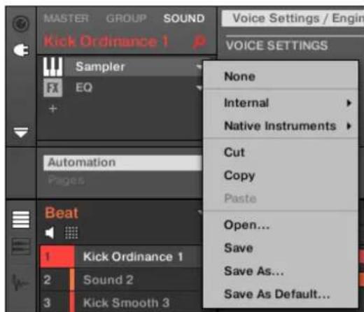 NATIVE INSTRUMENTS Maschine Mikro MK2 - Sauvegarder des préréglages du plug-in - 1