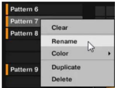 NATIVE INSTRUMENTS Maschine Mikro MK2 - Renommer des patterns dans le pattern manager - 2