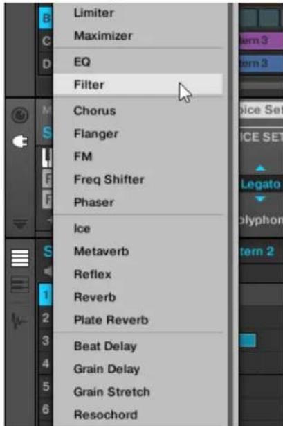 NATIVE INSTRUMENTS Maschine Mikro MK2 - Charger l'effet dans un nouveau slot - 4