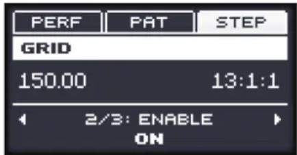 NATIVE INSTRUMENTS Maschine Mikro MK2 - Activer et désactiver la step grid - 1