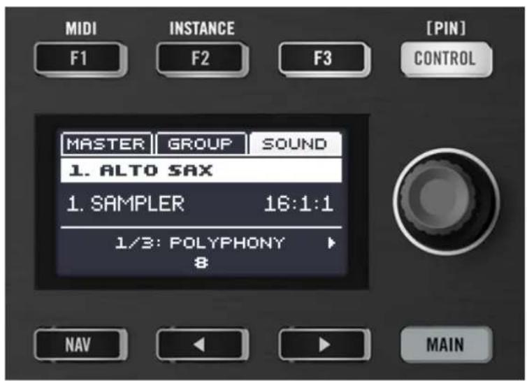 NATIVE INSTRUMENTS Maschine Mikro MK2 - Naviguer au sein des channel properties, plug-ins et parameter pages depuis le contrôleur - 1