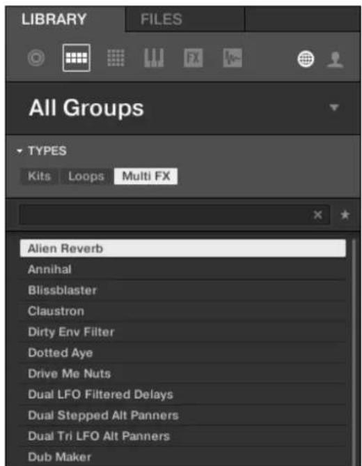 NATIVE INSTRUMENTS Maschine Mikro MK2 - Sauvegarder vous multi-effet - 1