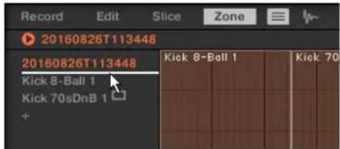 NATIVE INSTRUMENTS Maschine Mikro MK2 - Déplacer les zones dans la liste - 1