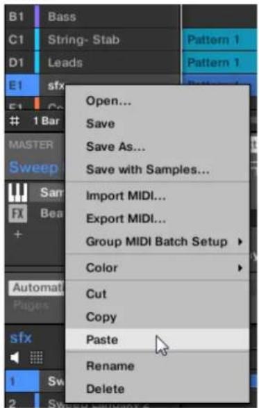 NATIVE INSTRUMENTS Maschine Mikro MK2 - Sauvegarder un groupe modifié en tant que nouveau groupe - 4