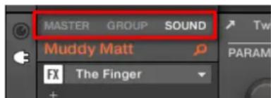 NATIVE INSTRUMENTS Maschine Mikro MK2 - Basculer entre les niveaux master, group et sound - 1