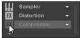 NATIVE INSTRUMENTS Maschine Mikro MK2 - Mettre les plug-ins slots en bypass - 2