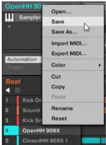 NATIVE INSTRUMENTS Maschine Mikro MK2 - Sauvegarder vos modifications dans le fichier sound original - 1