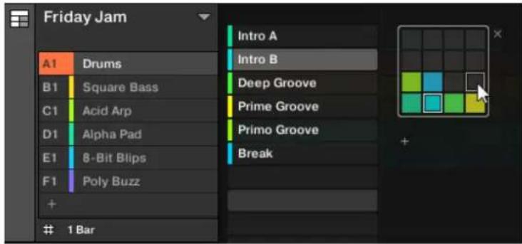 NATIVE INSTRUMENTS Maschine Mikro MK2 - Sélectionner une section et une section bank dans le section manager - 1