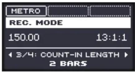NATIVE INSTRUMENTS Maschine Mikro MK2 - Régler la durée du count-in (compte à rebours) - 1