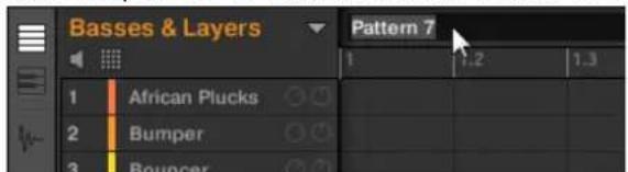 NATIVE INSTRUMENTS Maschine Mikro MK2 - Renommer des patterns dans le pattern editor - 1
