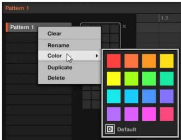 NATIVE INSTRUMENTS Maschine Mikro MK2 - Modifier la couleur du pattern - 1