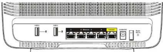 LINKSYS AC3200 - Back view - 1