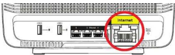 LINKSYS AC3200 - Your Internet cable is not plugged in message - 1